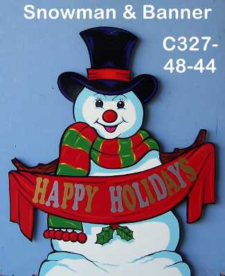 C327Snowman and Banner